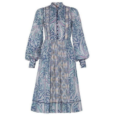ARCHIVE - 1970s Liberty Print Dress With Quilted Panels