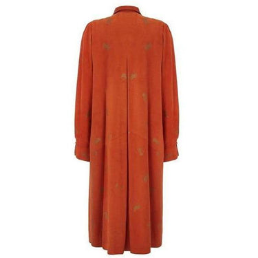 ARCHIVE - 1980s Jean Muir Orange Suede Coat