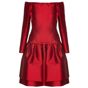 ARCHIVE - 1980s Victor Edelstein Crimson Couture Dress