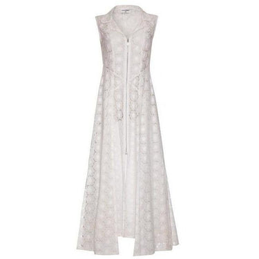 ARCHIVE - 1990s Chanel White Lace Dress With Zip Fastening