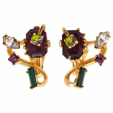 ARCHIVE - 1990s Christian Lacroix Gem Set Earrings