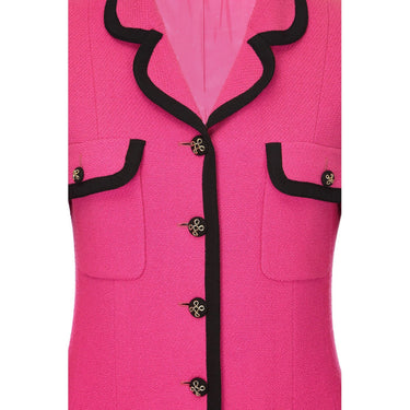 ARCHIVE - 1991 Runway Documented Chanel Fuchsia Pink Wool Jacket