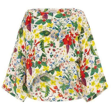 ARCHIVE - Early 1980s Gianni Versace Floral Silk Blouse