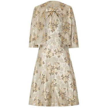 ARCHIVE - French Couture Floral Brocade Dress Suit