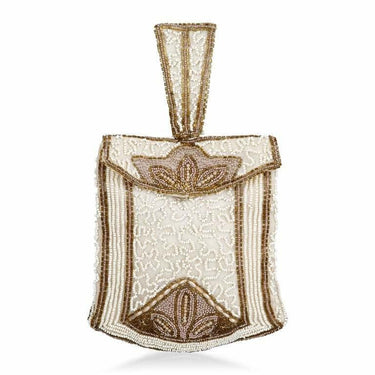 ARCHIVE - Late 1920s or early 30s Art Deco Cream and Gold Beaded Bag