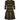 ARCHIVE - Marguerite 1960s French Couture Bold Striped Olive Green Wool Dress