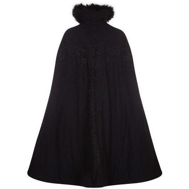 ARCHIVE - Victorian Black Wool Cape