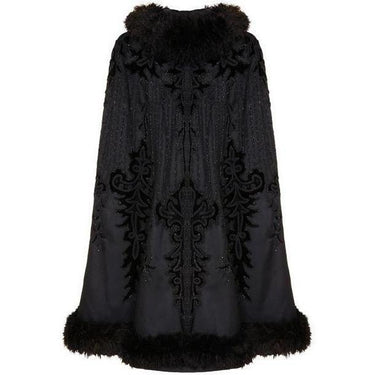 ARCHIVE - Victorian Hand Beaded Marabou Trim Cape