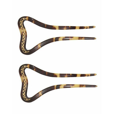 ARCHIVE - Victorian Tortoise Shell and Pique Hair Slides