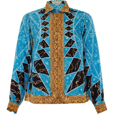 1960’s Emilio Pucci Printed Silk Blouse Very Versace