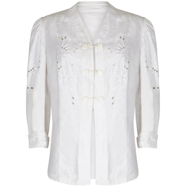 ARCHIVE - 1910s Whitework Linen Summer Walking Jacket