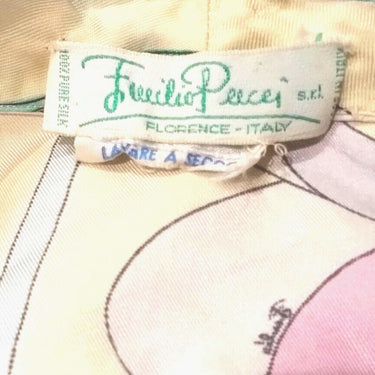 ARCHIVE - Emilio Pucci 1960s Pale Yellow Silk Blouse With Floral Design