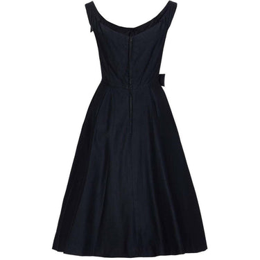 ARCHIVE: Jacques Heim Demi Couture 1950s New Look Black Dress