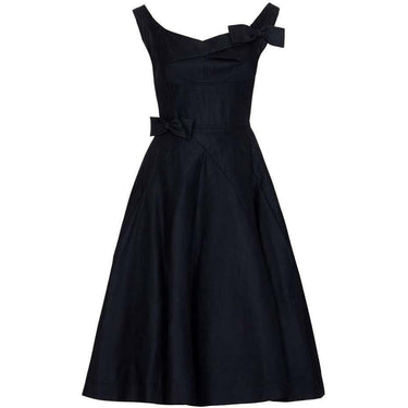 ARCHIVE: Jacques Heim Demi Couture 1950s New Look Black Dress