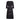 ARCHIVE - Mollie Parnis 1950s Black Dress with Pleated Ribbon Inserts