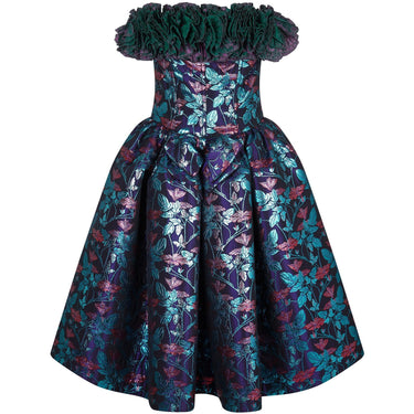 ARCHIVE - 1989 Runway Haute Couture Nina Ricci Brocade Dress