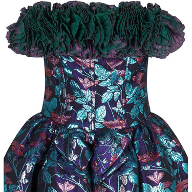 ARCHIVE - 1989 Runway Haute Couture Nina Ricci Brocade Dress