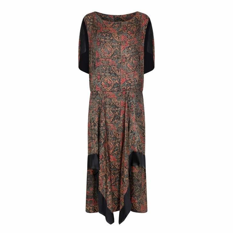 ARCHIVE - Original 1920s Lame Drop Waist Flapper Dress CIRCA VINTAGE ARCHIVE - Original 1920s Lame Drop Waist Flapper Dress CIRCA VINTAGE