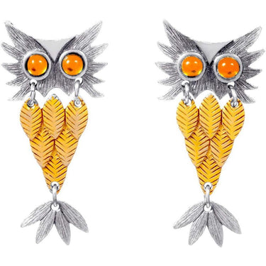ARCHIVE - Original 1970s Articulated Owl Clip Earrings