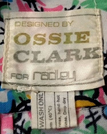 Ossie Clark for Radley Celia Birtwell Bubble Print Smock Dress circa 1969