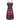 Paul Jonas 1960s Floral Print Dress with Black Stripes
