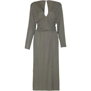 Roland Klein by Marcel Fenez 1970s Studio 54 Grey Silky Jersey Dress