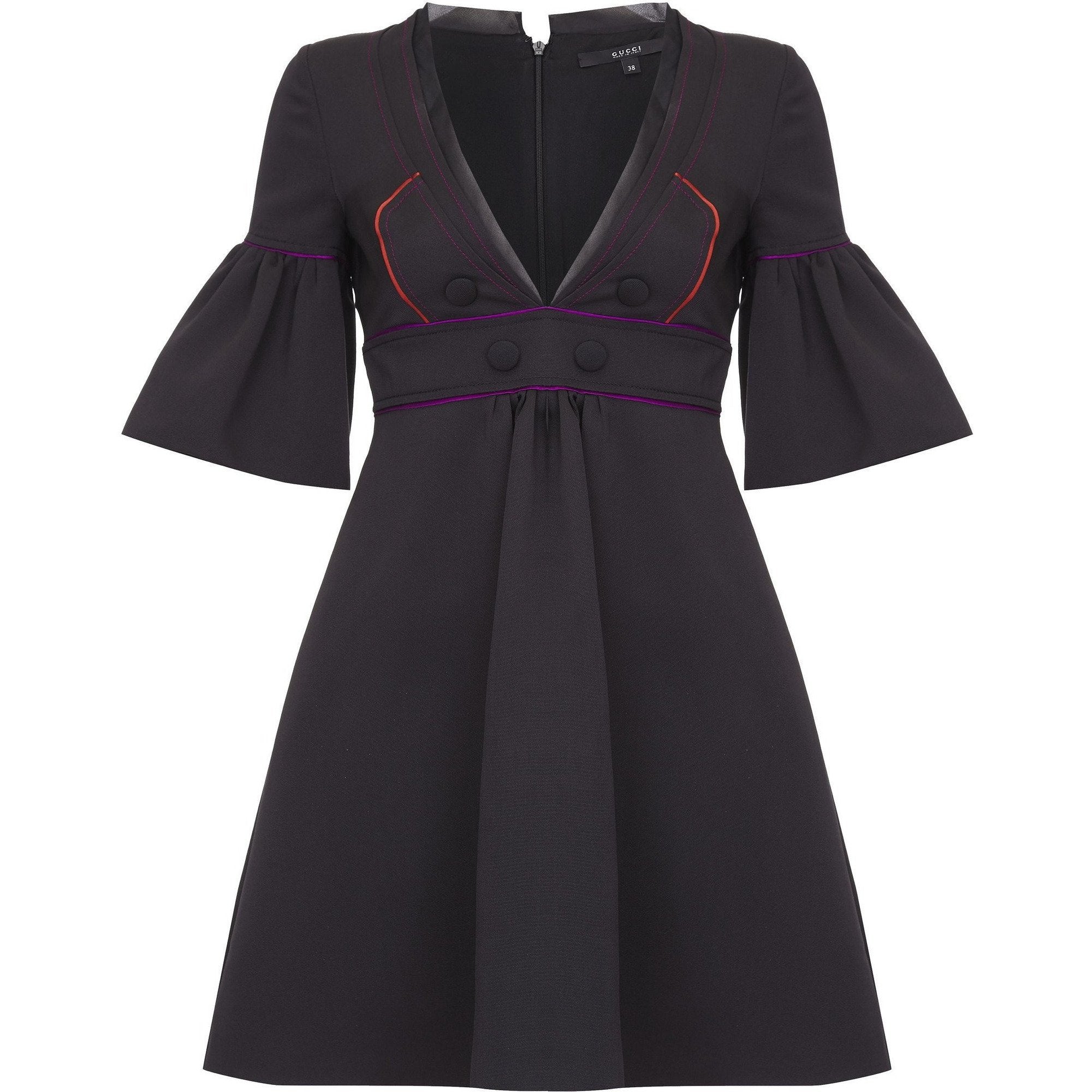 gucci purple orange dress Gucci Silk Mini Dress - Orange Dresses, Clothing - GUC1113211