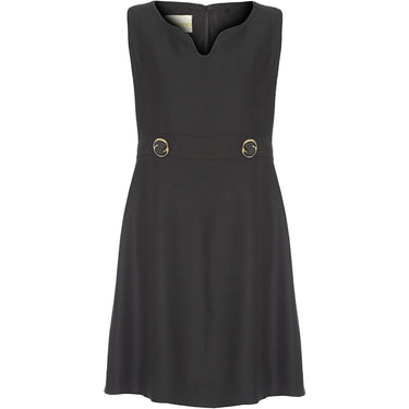 ARCHIVE - Stylish 1960s Bernard Freres Black A-line Mod Dress