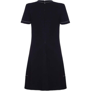 ARCHIVE - Stylish 1960s Jean Patou Black Wool Mod Dress