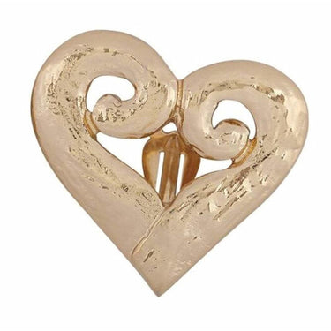 ARCHIVE - Yves Saint Laurent 1990s Gold Tone Heart Earrings