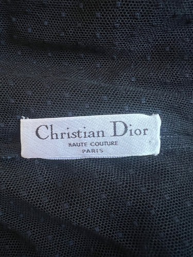 ARCHIVE - 2014 Christian Dior Runway Haute Couture Navy High-Low Dress