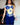 ARCHIVE - 1991 Valentino Runway Documented Sequinned Top and Blue Trousers Suit