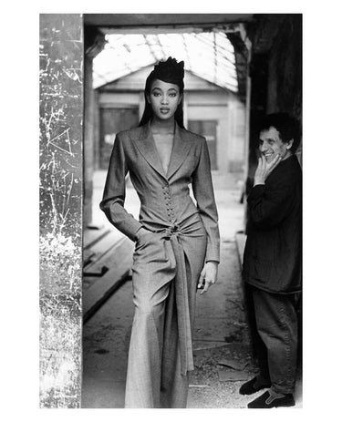 ARCHIVE - Fall 1988 Documented Alaia Red Corset Style Jacket