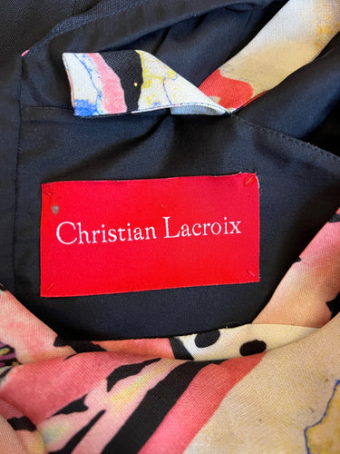 2008 Christian Lacroix Runway Documented Pop Art Print Dress