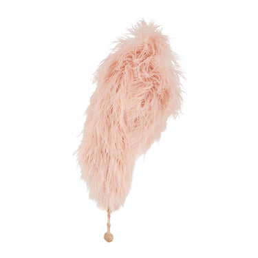 Original 1920s Candy Pink Feather Boa with Silk Cord Tassels