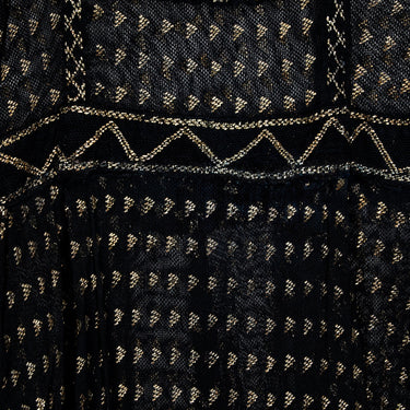 Pre 1920s Egyptian Black Hammered Metal Assiut Dress