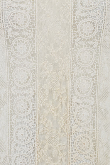 1920s White Tulle Drop Waisted Lawn or Wedding Dress