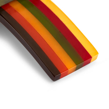 ARCHIVE - 1930s Philadelphia Six Colour Rainbow Bakelite Belt Brooch