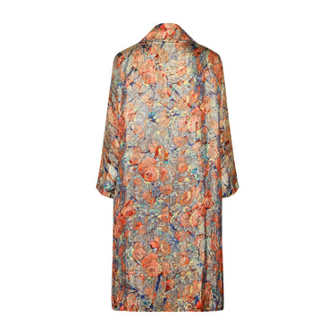 1930s Rainbow Floral and Gold Lame Jacket with Cream Silk Lining