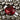 1940s Rhinestone and Red Gemstone Diamond-Shape Brooch