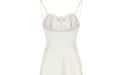 1960s French Haute Couture Cream Bow Bodice Dress