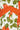 1950s Jonelle Orange Rose Print Cotton Maxi Dress
