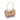 ARCHIVE - 1950s Apricot and Clear Carved Lucite Barrel Florida Bag