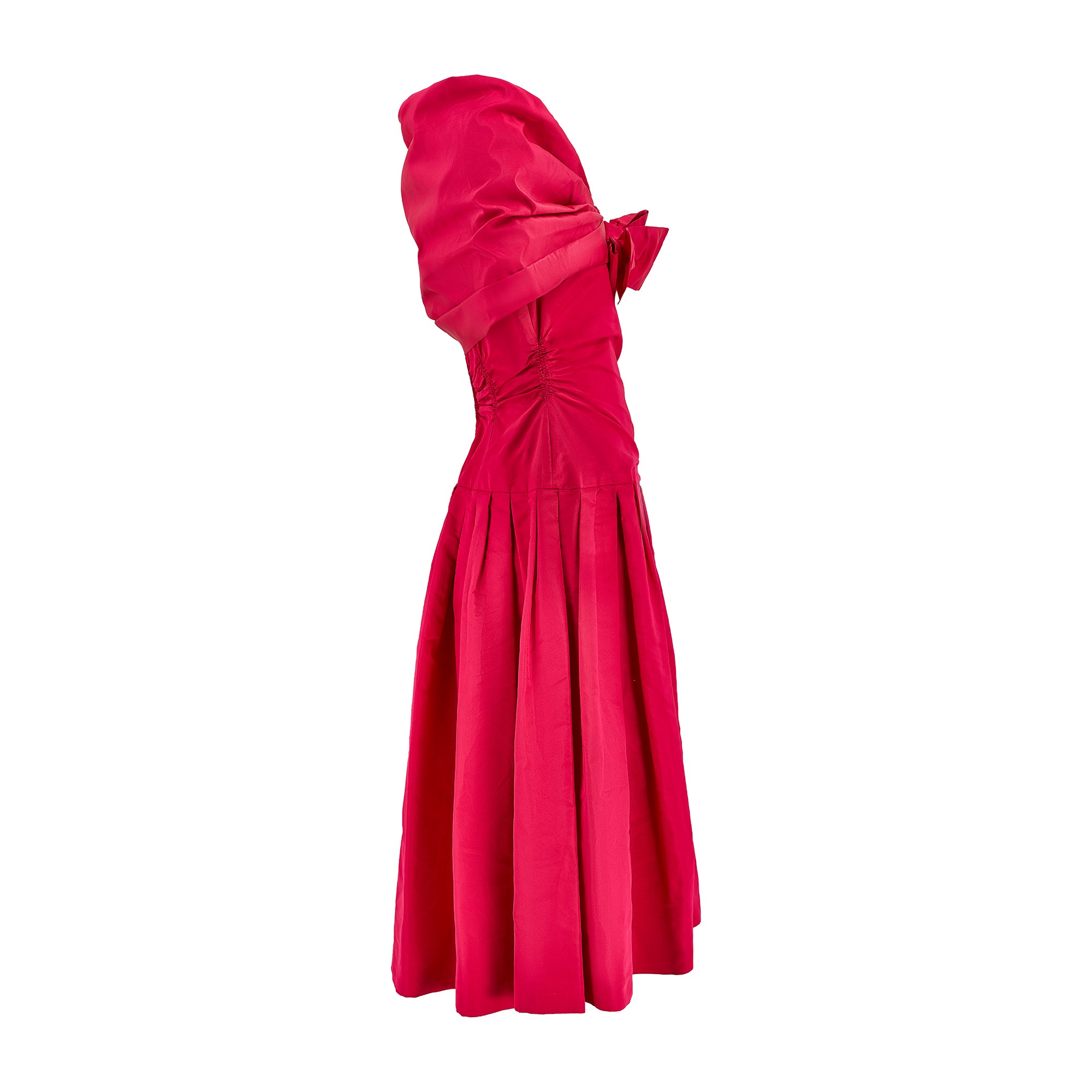 1950s De Pinna Pink Silk Evening Dress with Matching Capelet – CIRCA ...