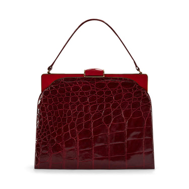 ARCHIVE - 1960s Large Red Crocodile Leather Bag