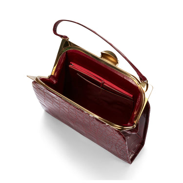 ARCHIVE - 1960s Large Red Crocodile Leather Bag