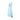 1960s Turquoise Scallop Pleated and Beaded Embellished Shift Dress