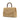 1960s Beige Macrame Bag with Top Handle