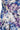 1960s Ceil Chapman Purple and Lilac Floral Silk Dress