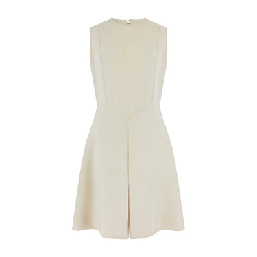 1960s Karl Lagerfeld for Chloé Cream and Red Culottes Dress Suit